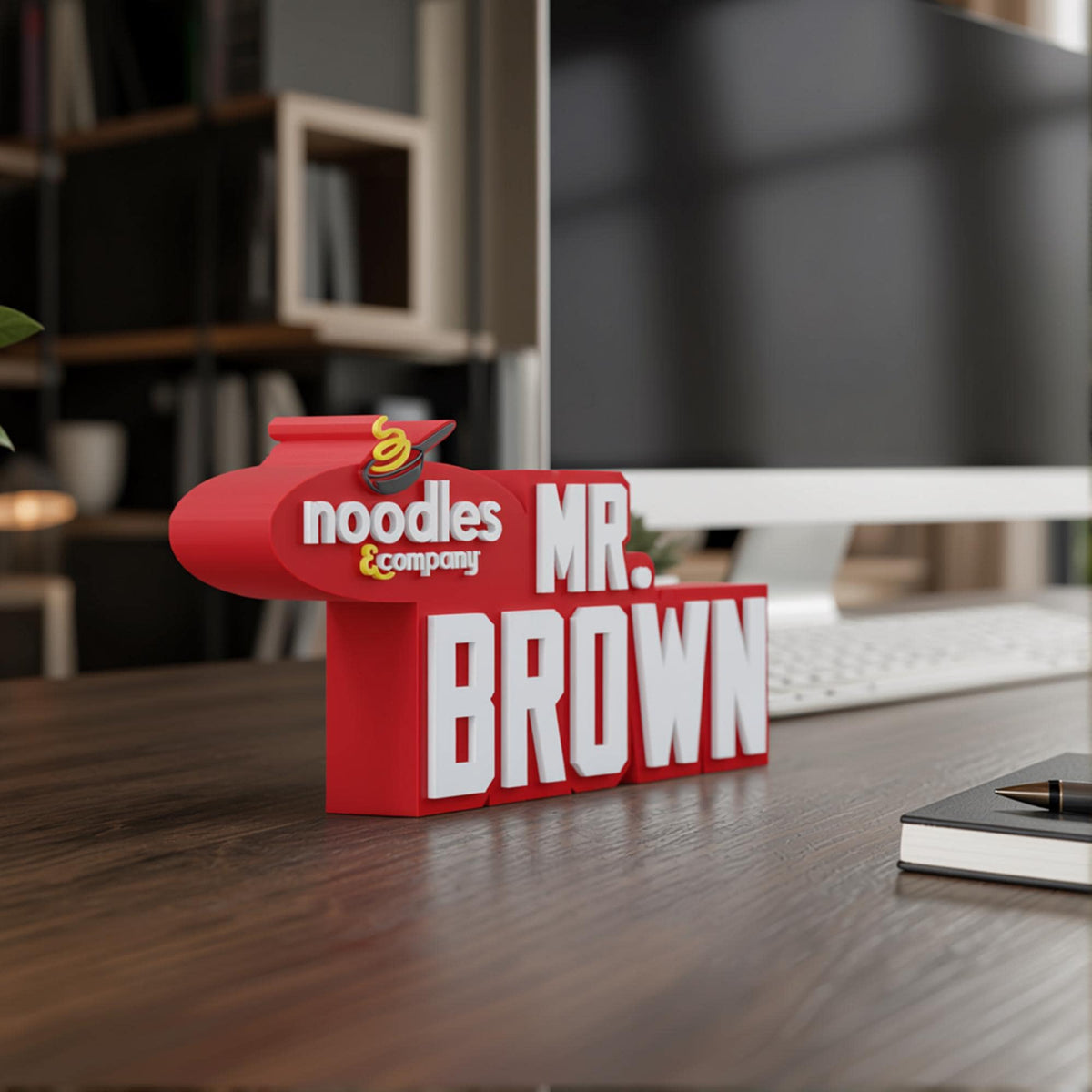Personalized Noodles & Company Desk Name Plate