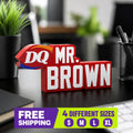 Personalized Dairy Queen Desk Name Plate