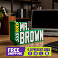 Personalized Subway Desk Name Plate