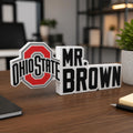 Personalized Ohio State Buckeyes Desk Name Plate