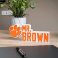 Personalized Clemson Tigers Desk Name Plate