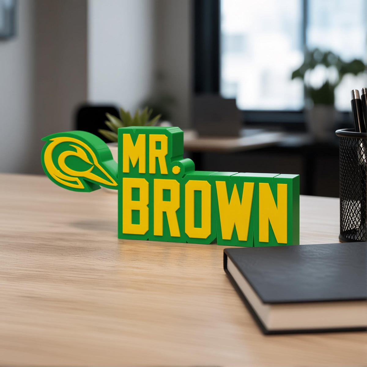 Personalized Oregon Ducks Desk Name Plate
