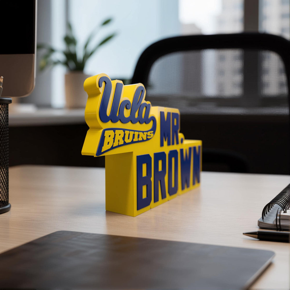 Personalized UCLA Bruins Desk Name Plate
