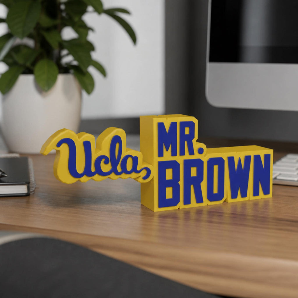 Personalized UCLA Bruins Desk Name Plate
