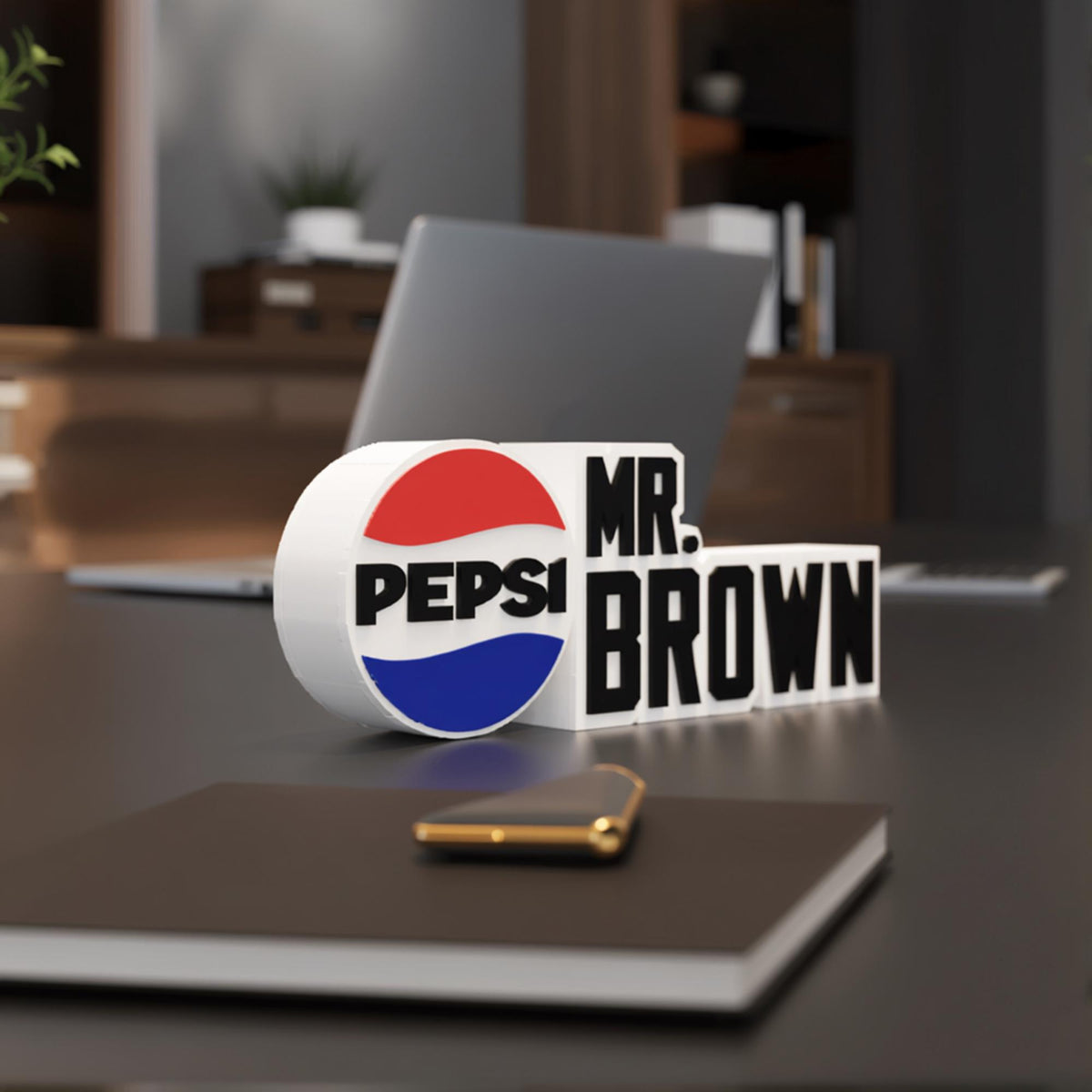 Personalized Pepsi Desk Name Plate