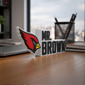 Personalized Arizona Cardinals Football Desk Name Plate
