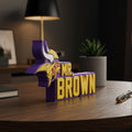 Personalized Minnesota Vikings Football Desk Name Plate