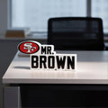 Personalized San Francisco 49ers Football Desk Name Plate