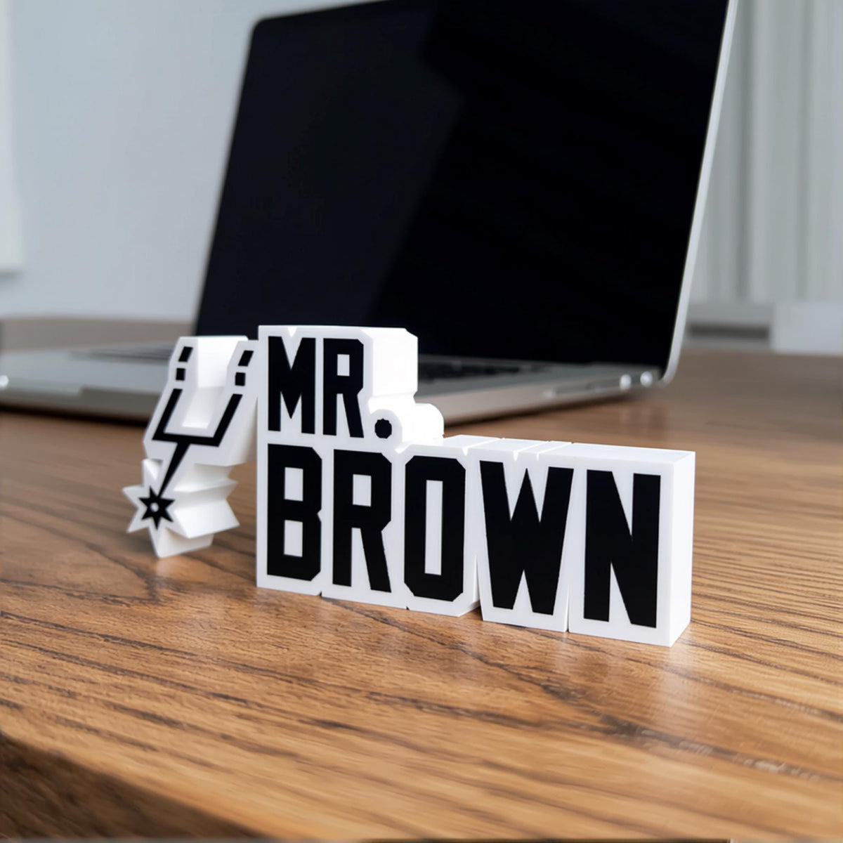 Personalized San Antonio Spurs Basketball Desk Name Plate