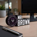 Personalized Inter Miami Soccer Desk Name Plate