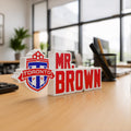 Personalized Toronto FC Soccer Desk Name Plate