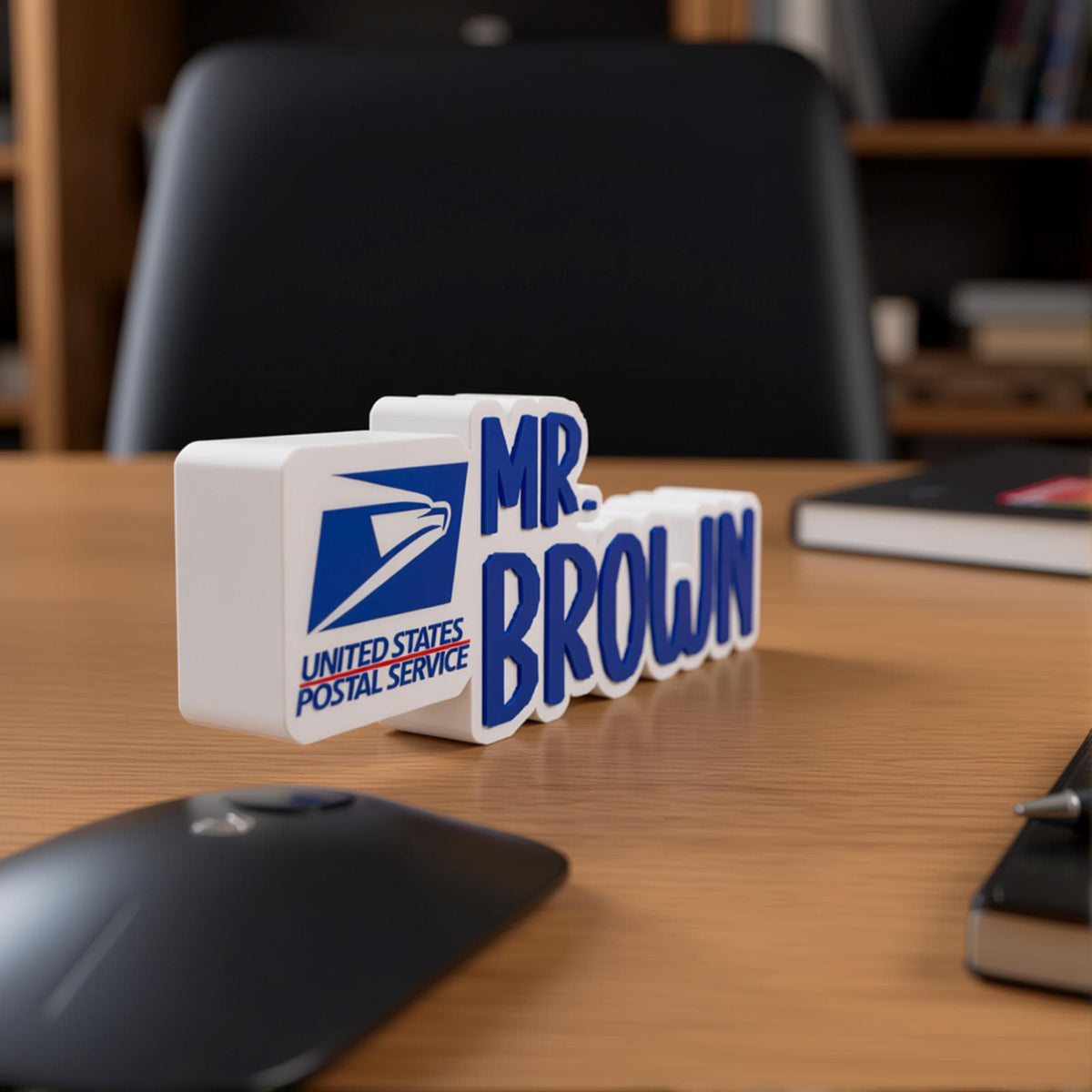 Personalized USPS Desk Name Plate