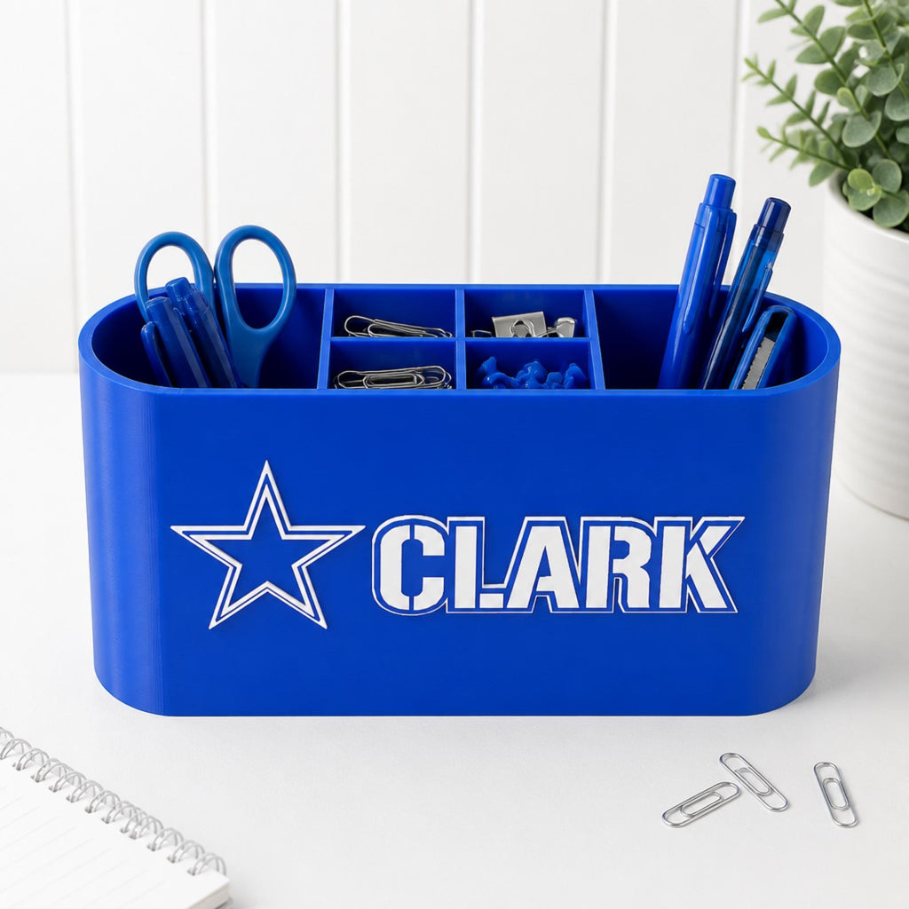 Personalized Dallas Cowboys Desk Organizer