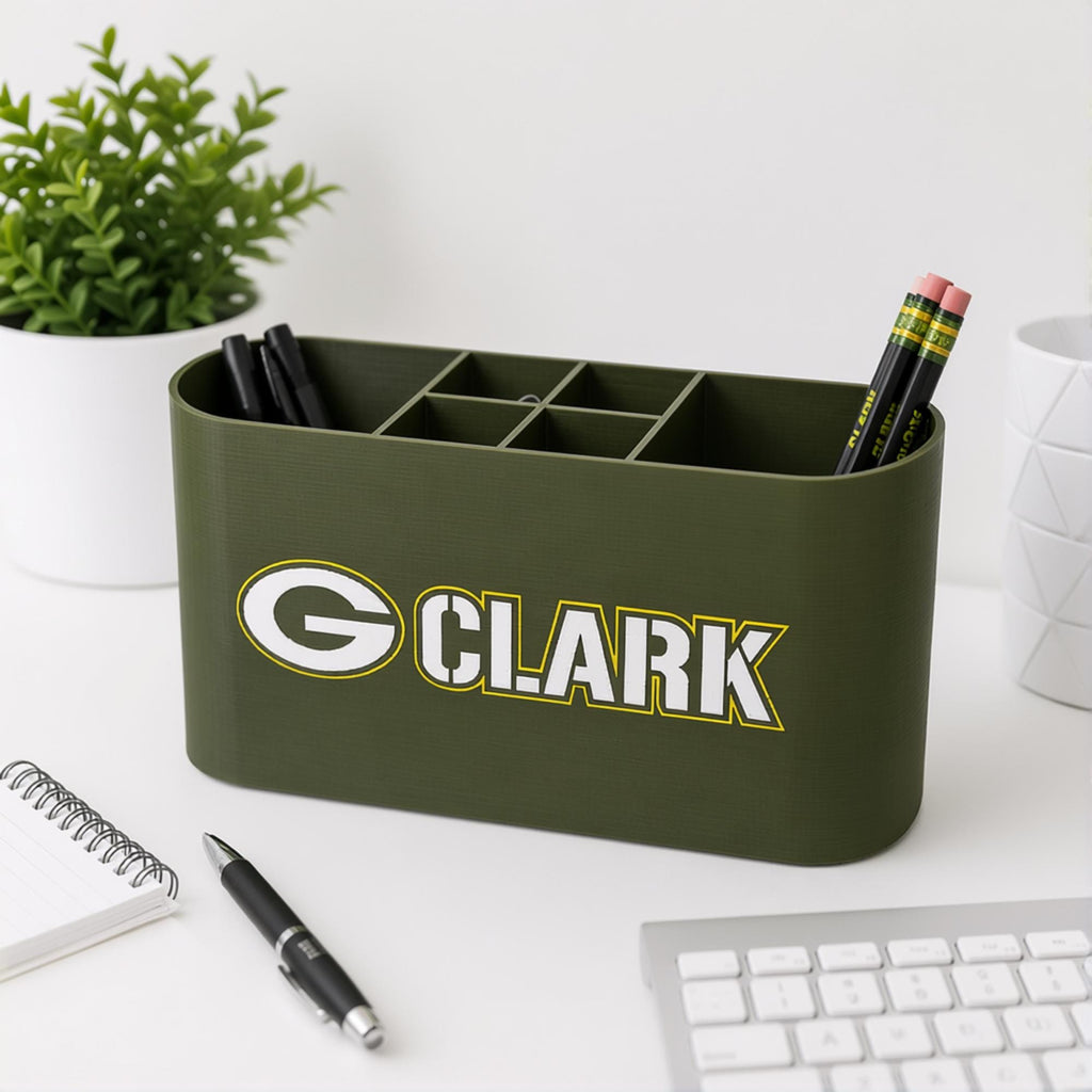 Personalized Green Bay Packers Desk Organizer