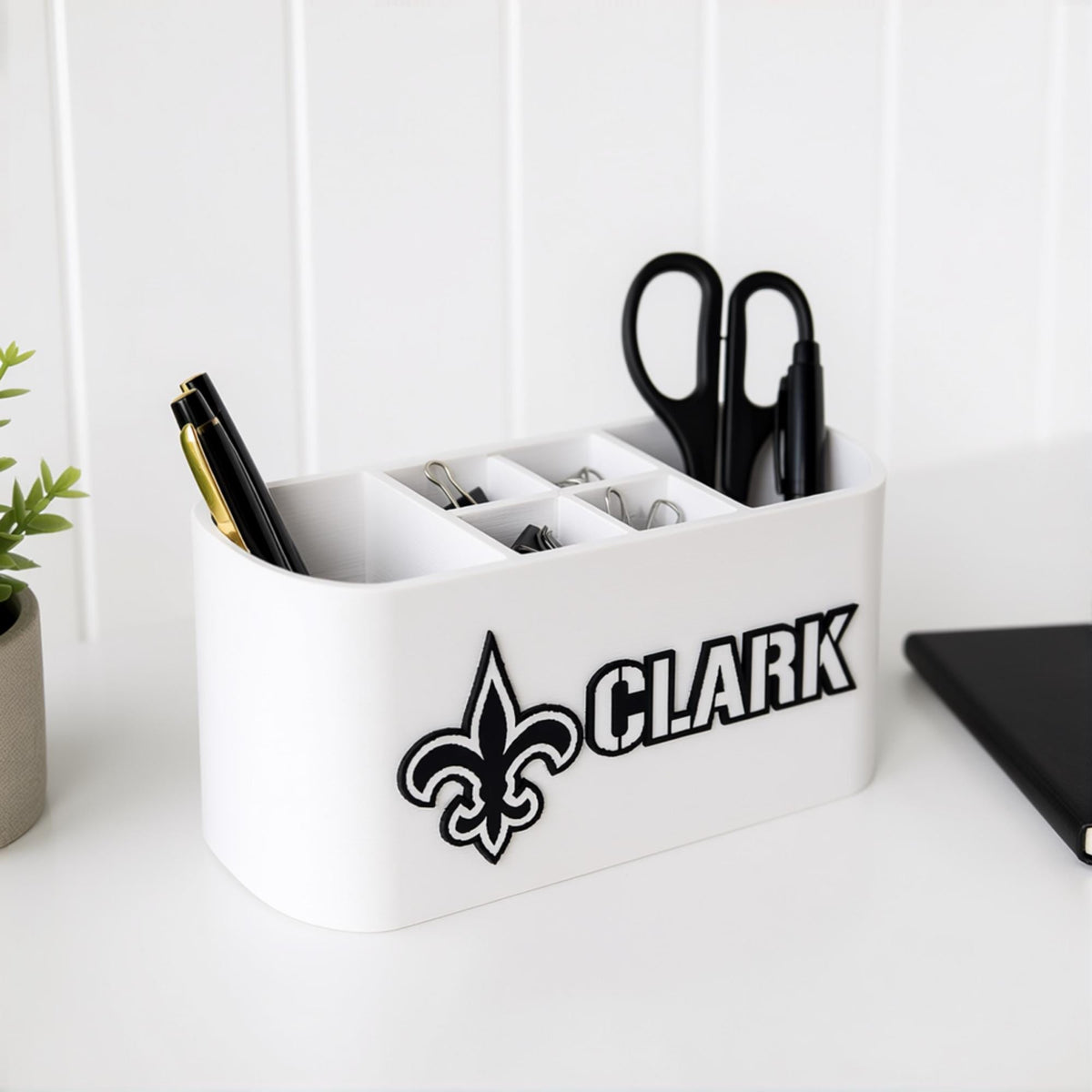 Personalized New Orleans Saints Desk Organizer