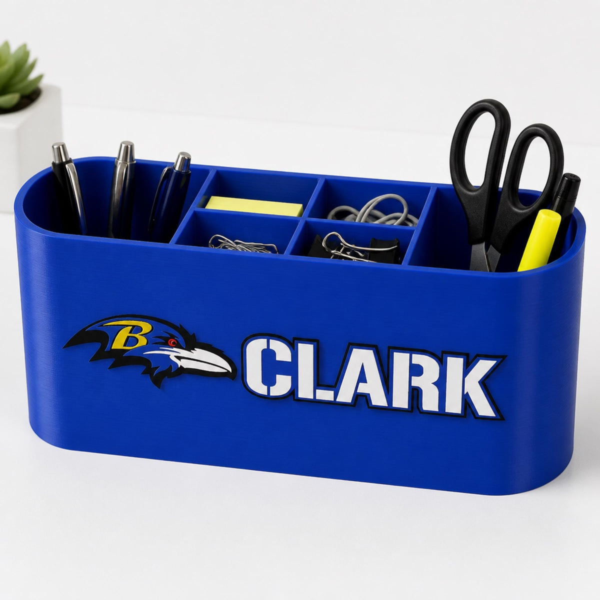 Personalized Baltimore Ravens Desk Organizer