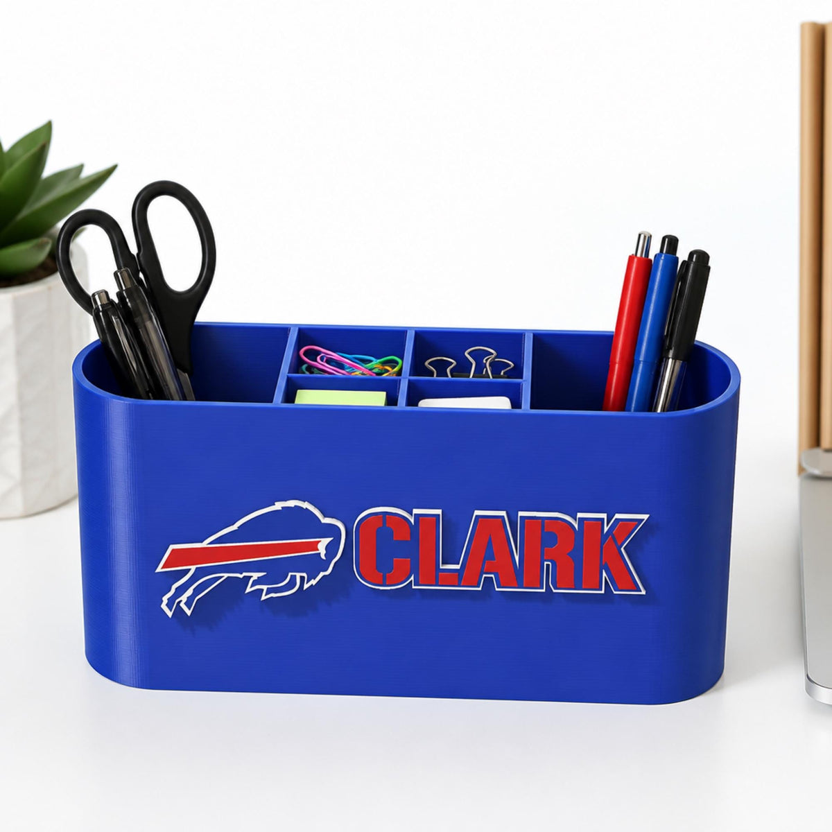 Personalized Buffalo Bills Desk Organizer
