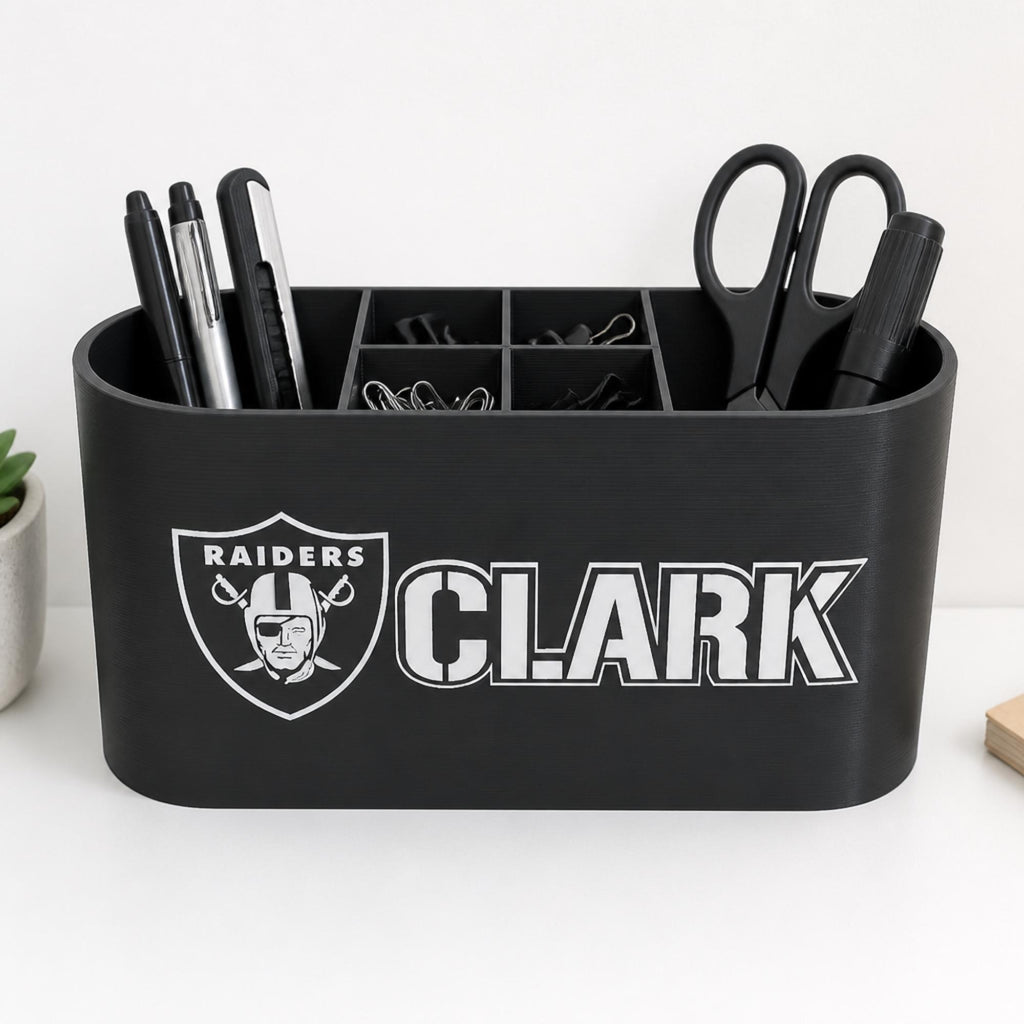 Personalized Las Vegas Raiders Desk Organizer