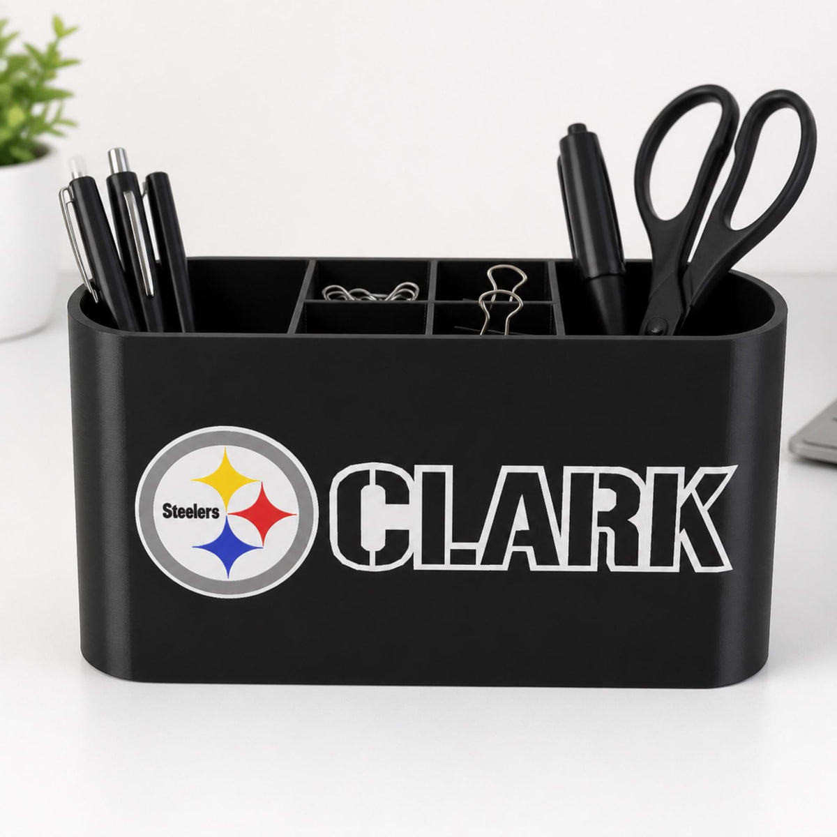 Personalized Pittsburgh Steelers Desk Organizer