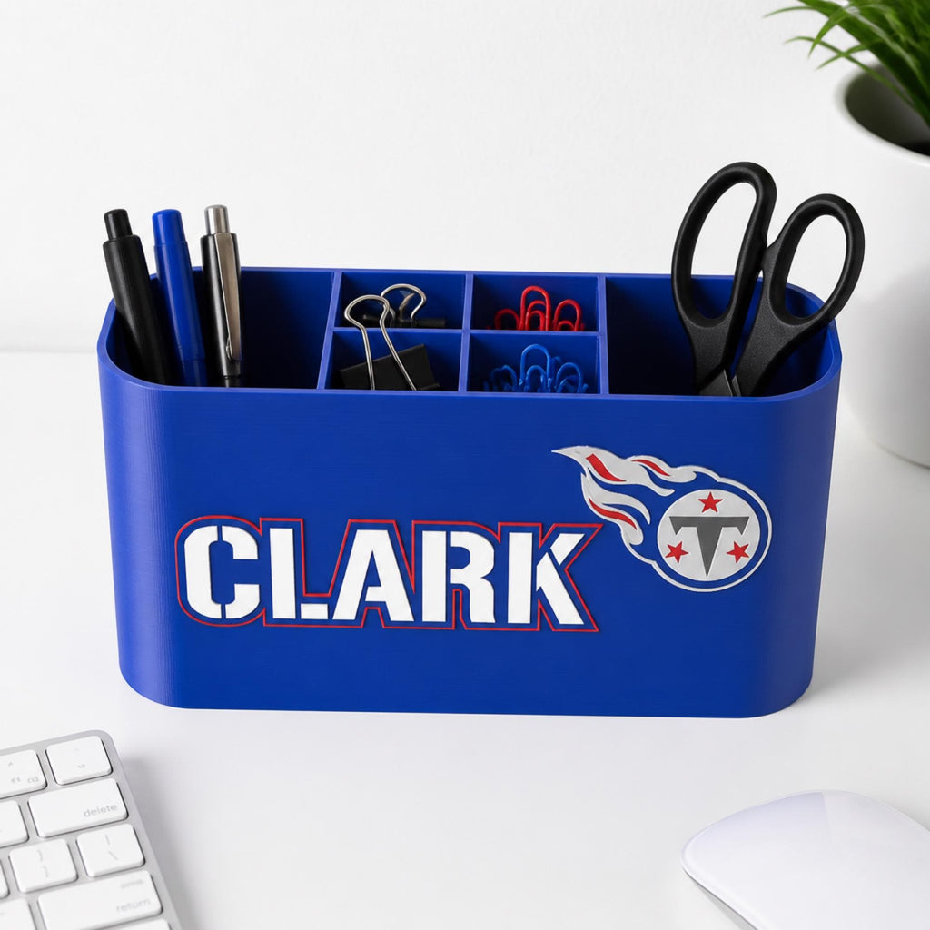 Personalized Tennessee Titans Desk Organizer