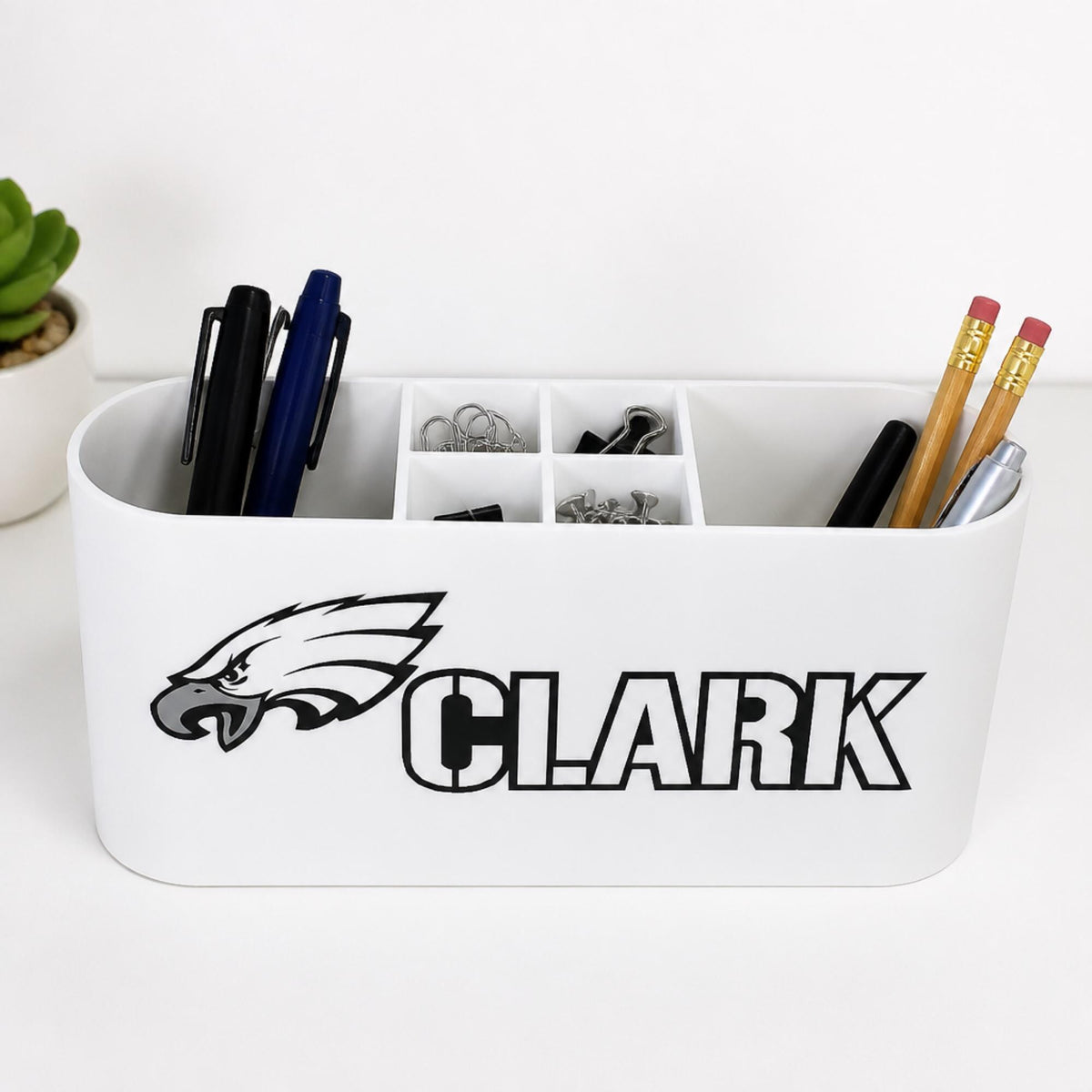 Personalized Philadelphia Eagles Desk Organizer