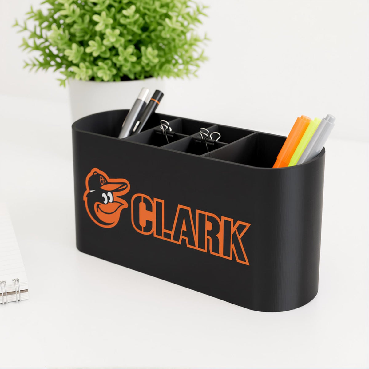 Personalized Baltimore Orioles Desk Organizer