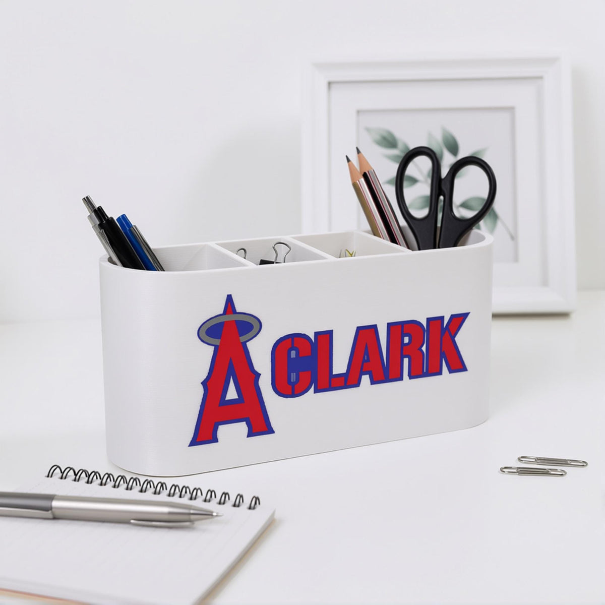 Personalized Los Angeles Angels Desk Organizer