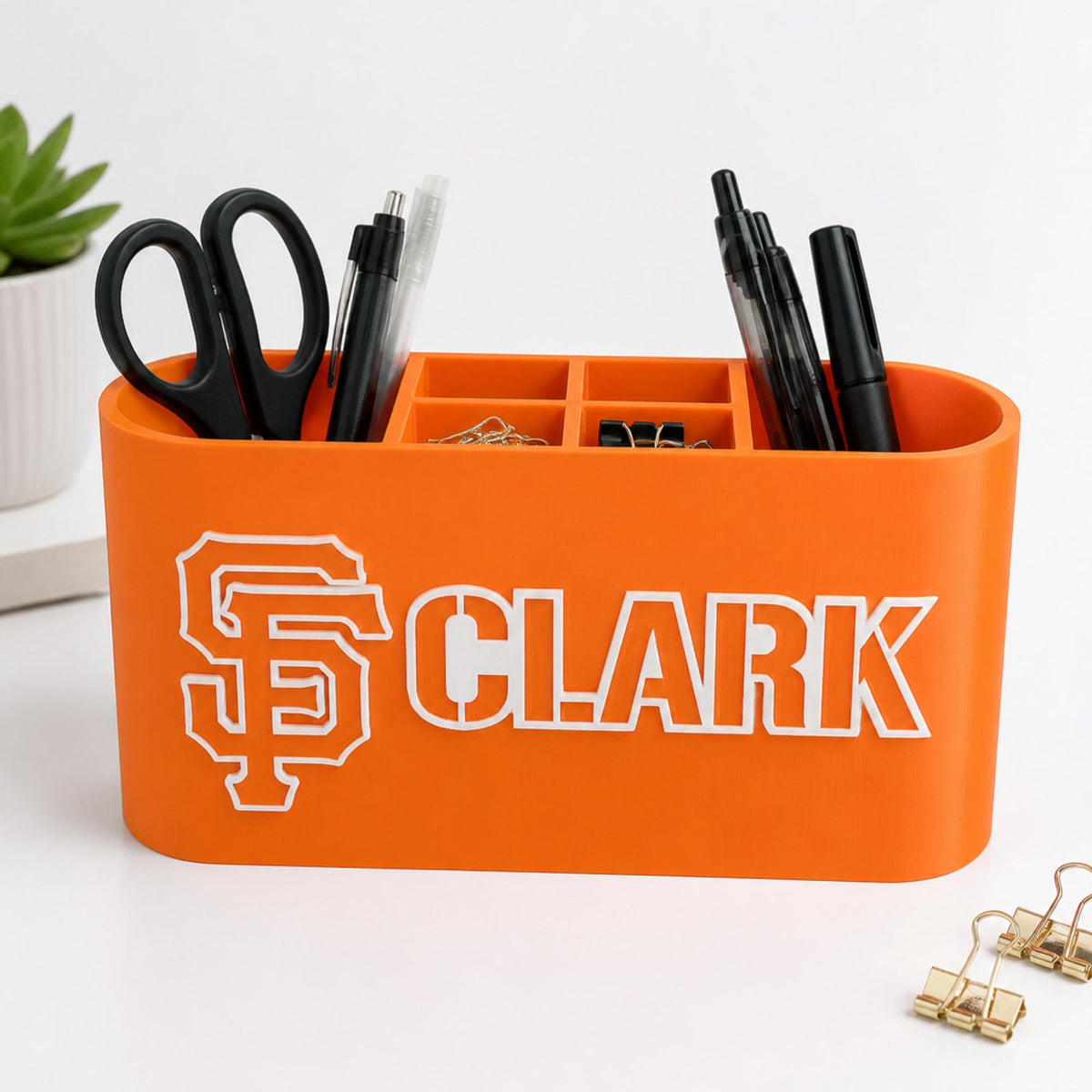 Personalized San Francisco Giants Desk Organizer