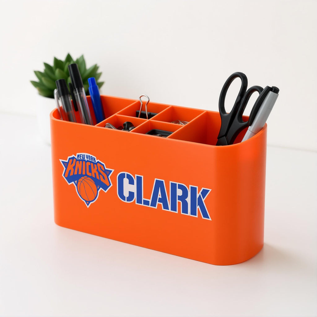 Personalized New York Knicks Desk Organizer