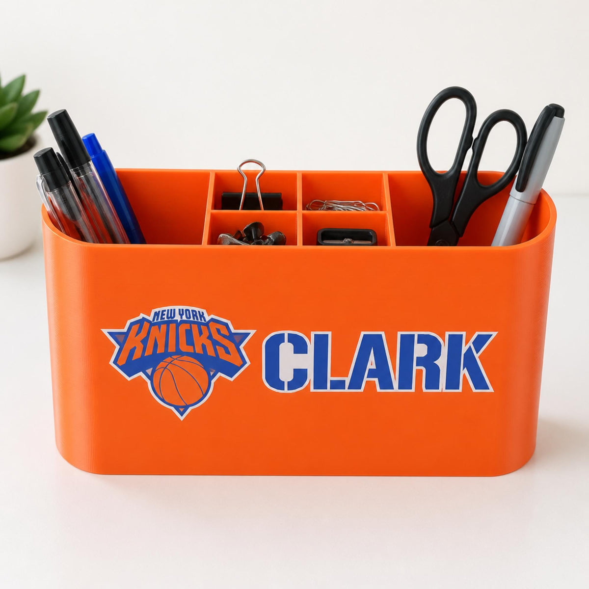 Personalized New York Knicks Desk Organizer