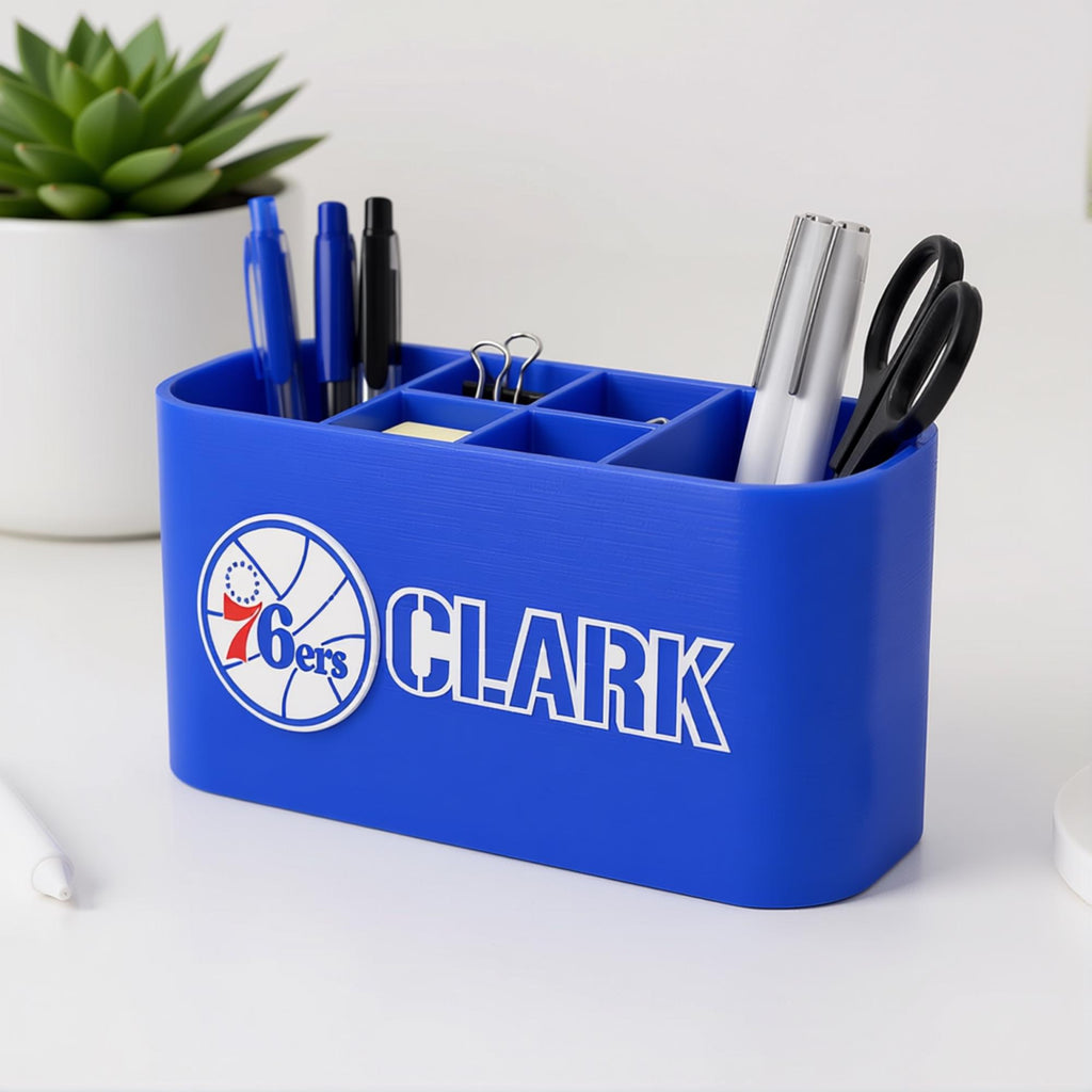 Personalized Philadelphia 76ers Desk Organizer