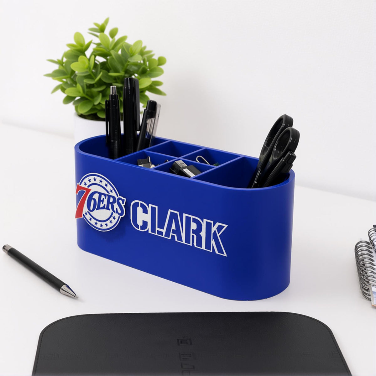 Personalized Philadelphia 76ers Desk Organizer