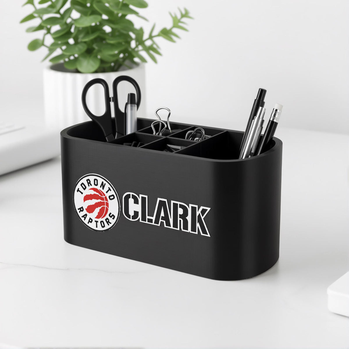 Personalized Toronto Raptors Desk Organizer