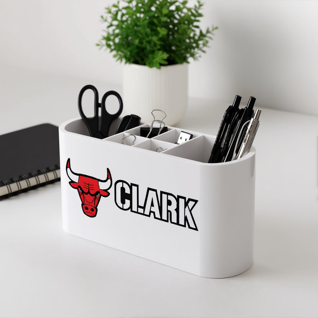 Personalized Chicago Bulls Desk Organizer