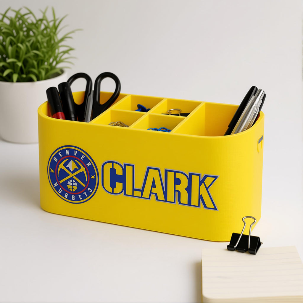 Personalized Denver Nuggets Desk Organizer