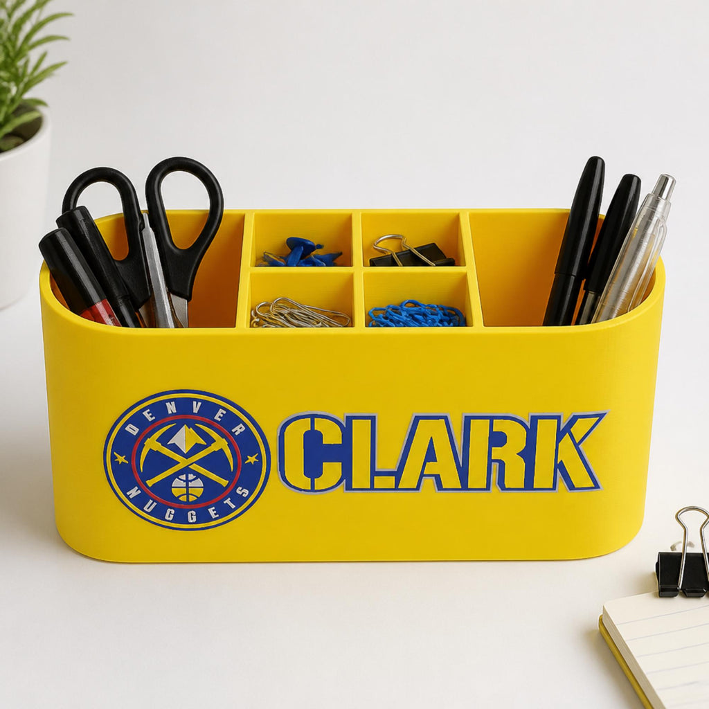 Personalized Denver Nuggets Desk Organizer