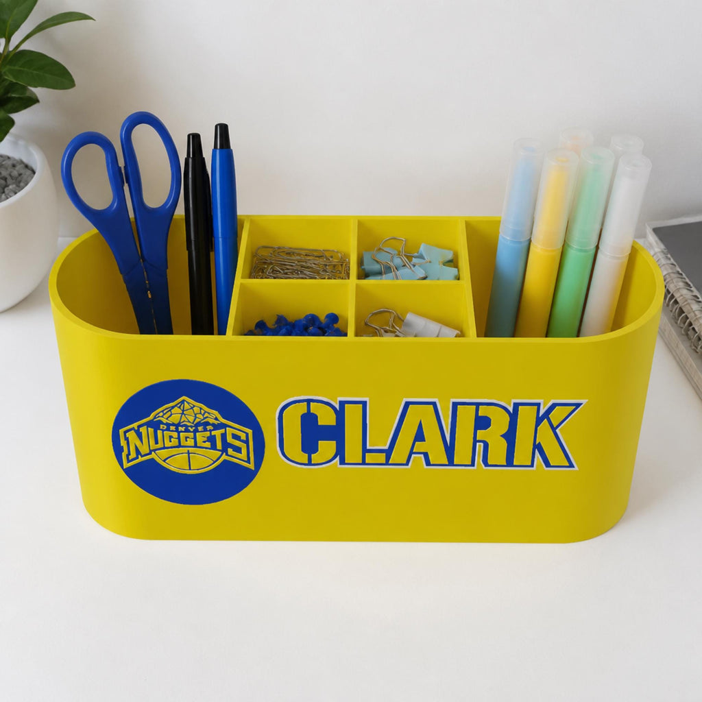 Personalized Denver Nuggets Desk Organizer