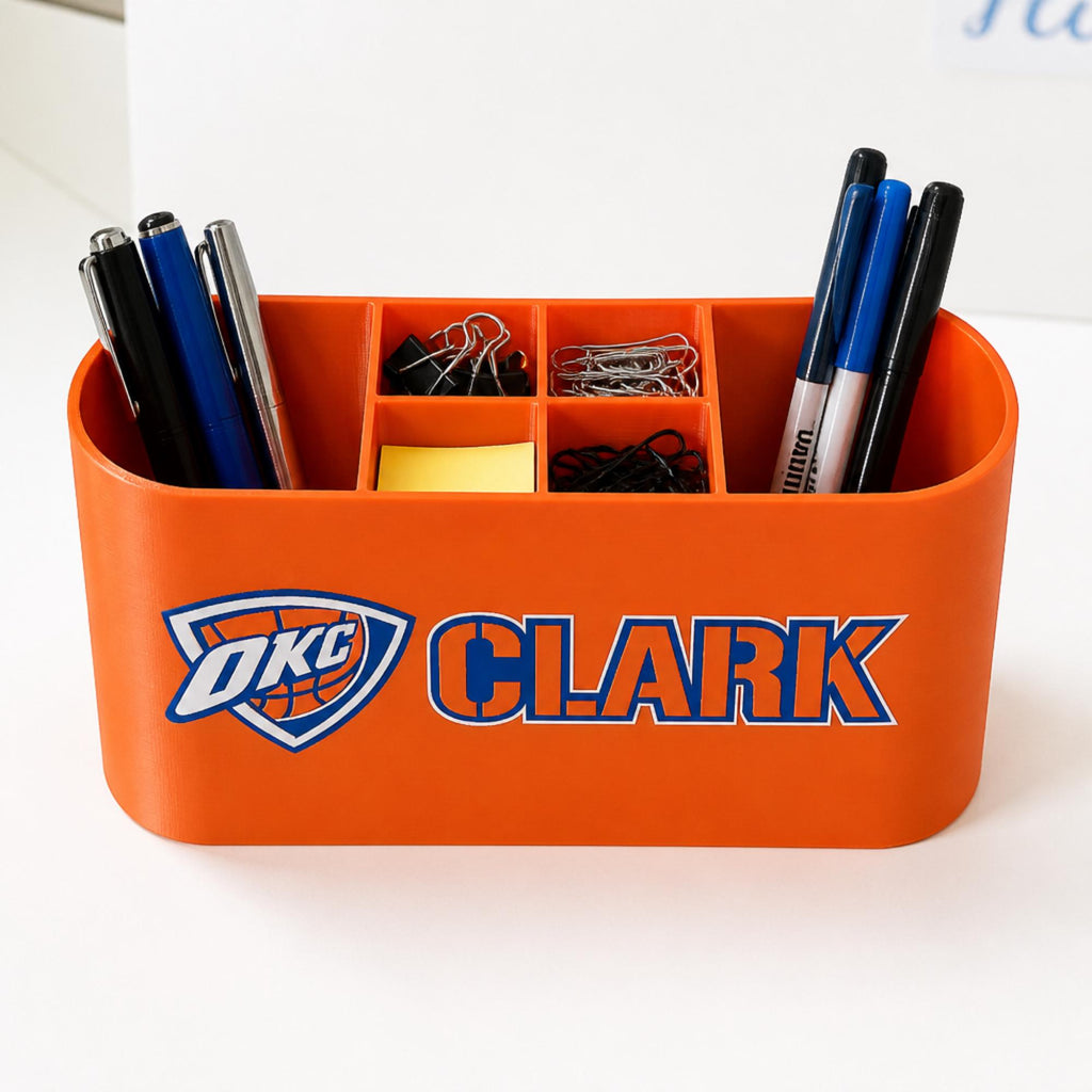 Personalized Oklahoma City Thunder Desk Organizer