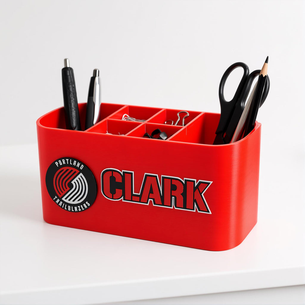 Personalized Portland Trail Blazers Desk Organizer