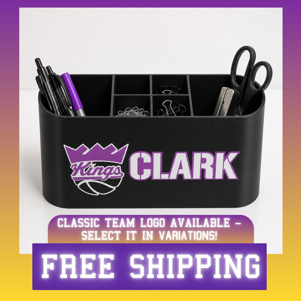 Personalized Sacramento Kings Desk Organizer