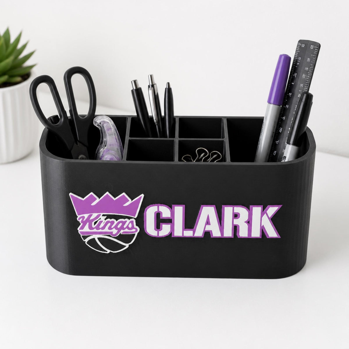 Personalized Sacramento Kings Desk Organizer