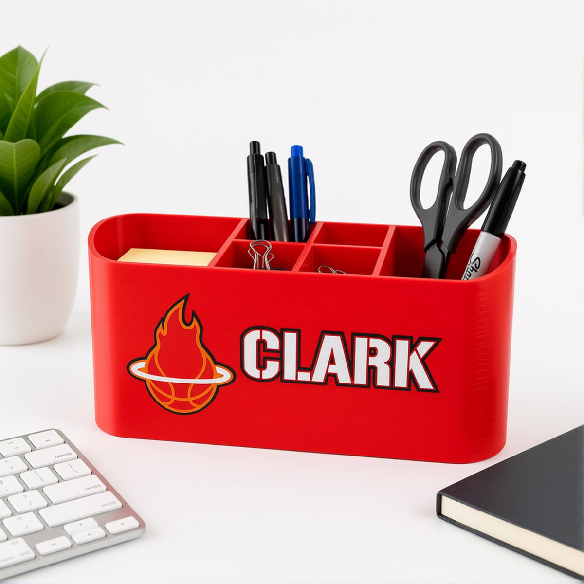 Personalized Miami Heat Desk Organizer