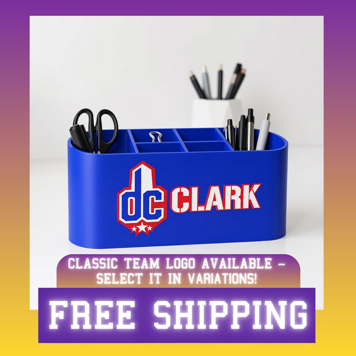 Personalized Washington Wizards Desk Organizer