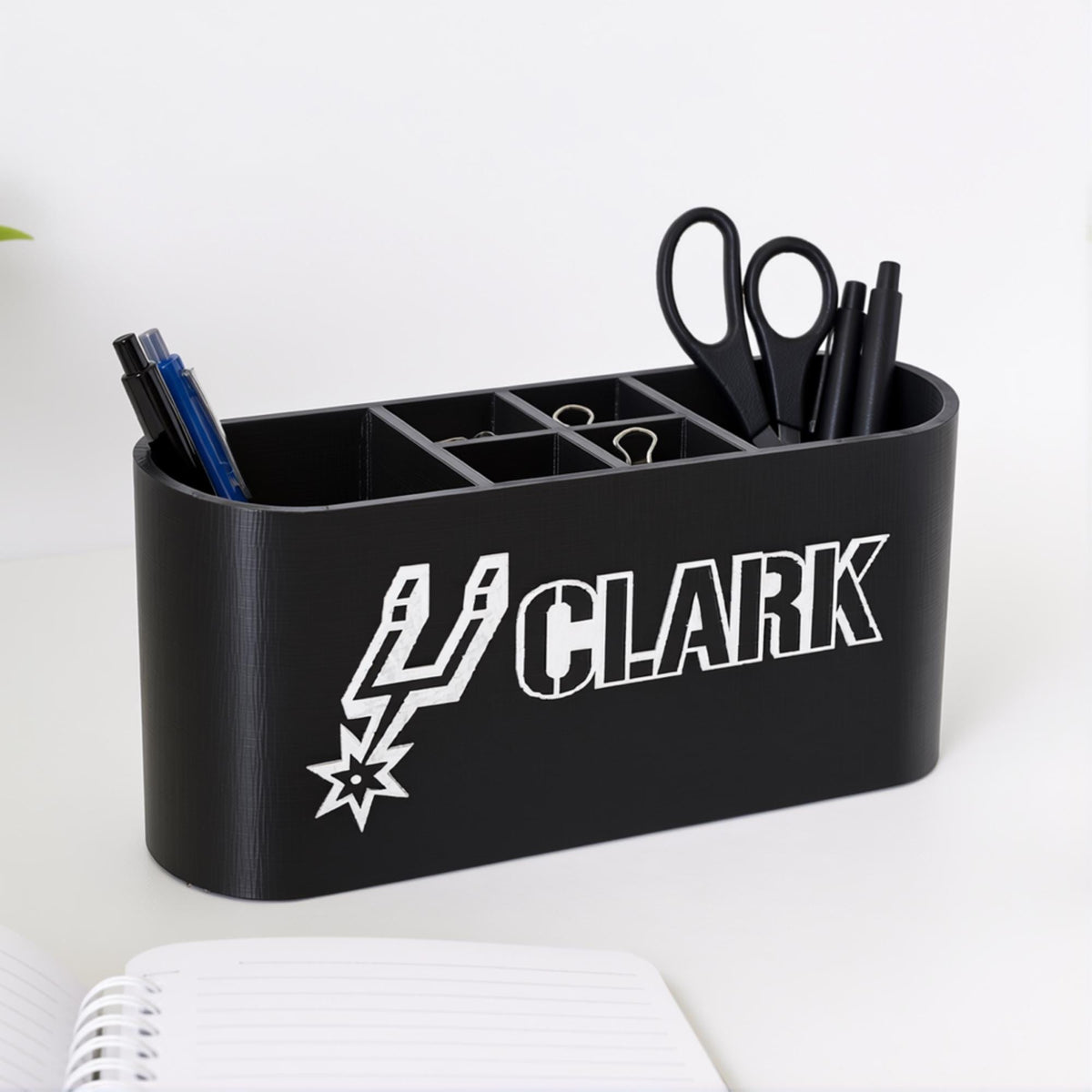Personalized San Antonio Spurs Desk Organizer