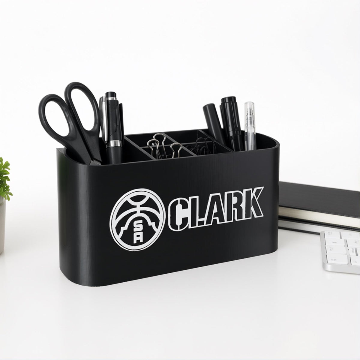 Personalized San Antonio Spurs Desk Organizer