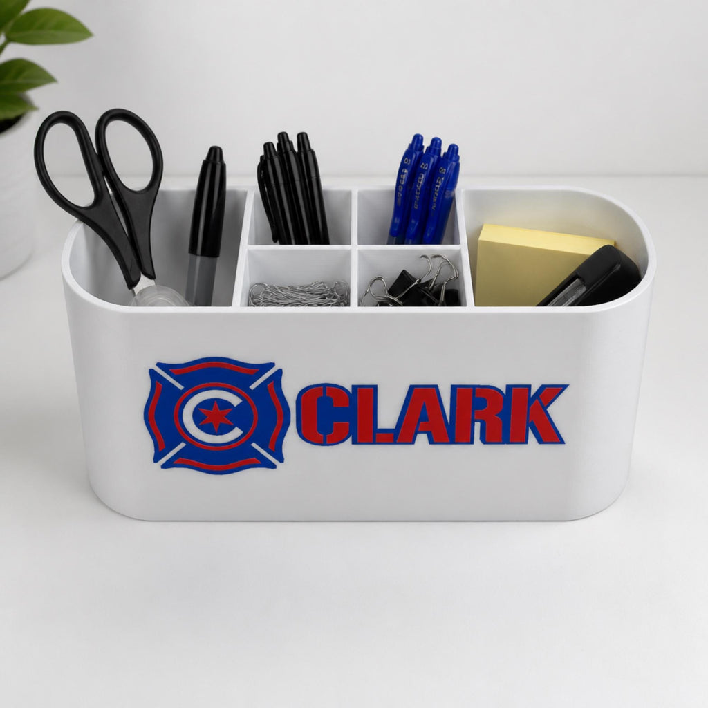 Personalized Chicago Fire FC Desk Organizer