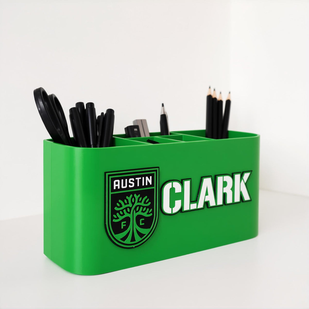 Personalized Austin FC Desk Organizer