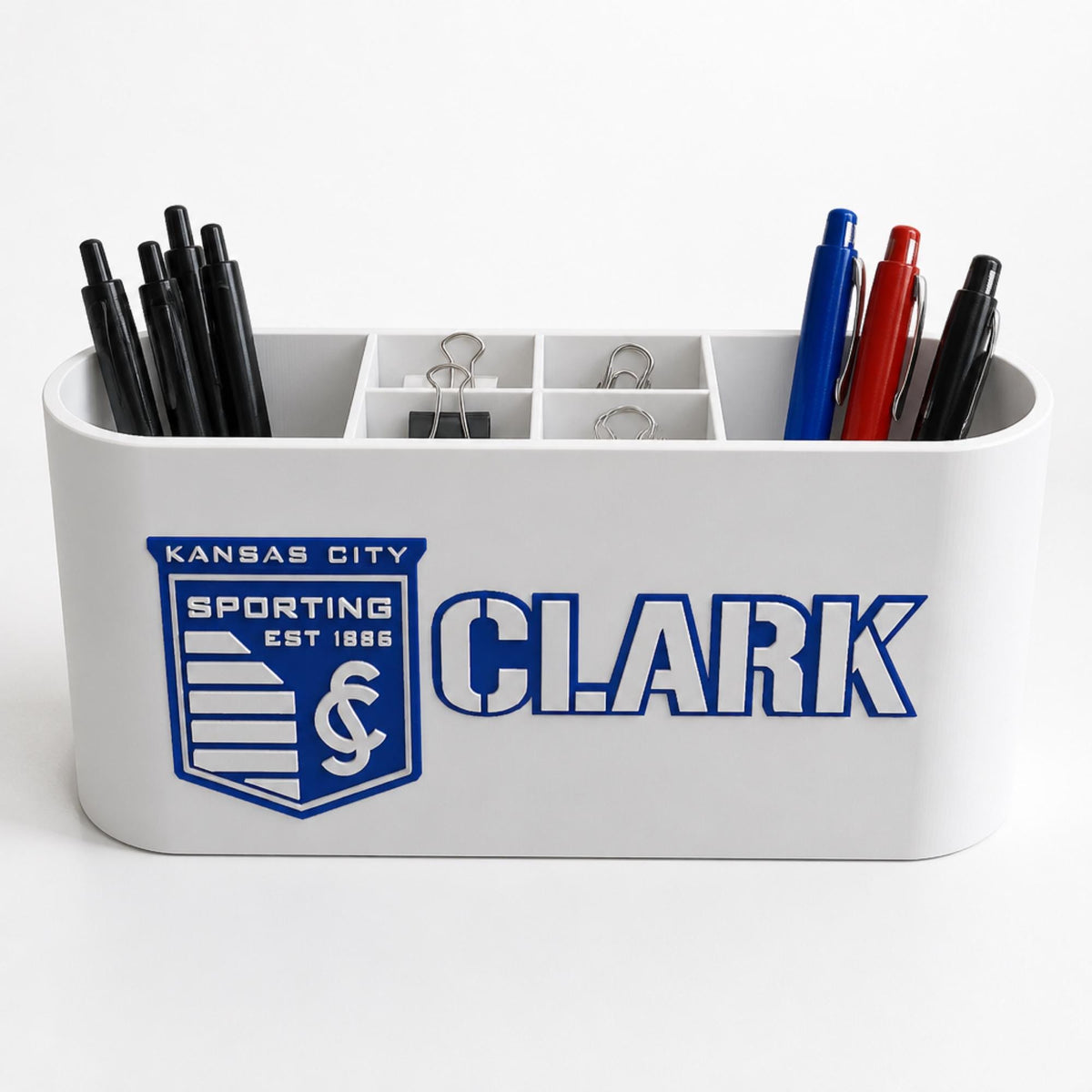 Personalized Sporting Kansas City Desk Organizer