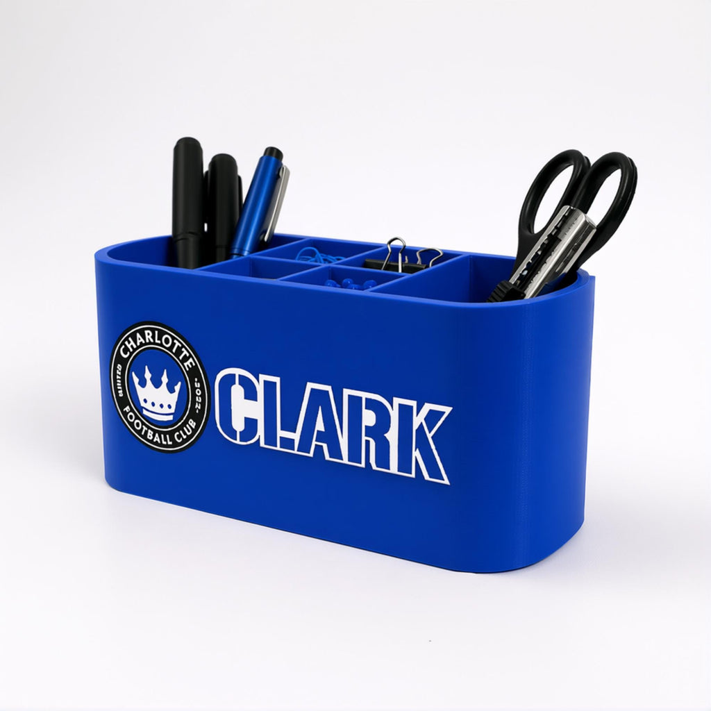 Personalized Charlotte FC Desk Organizer