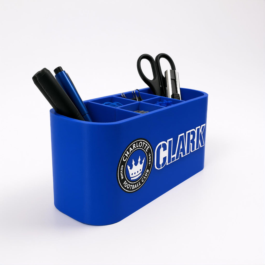 Personalized Charlotte FC Desk Organizer
